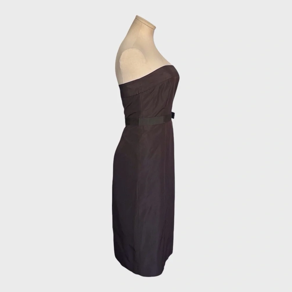 NWT J Crew Tall Emma Silk Faille Strapless Midi Dress